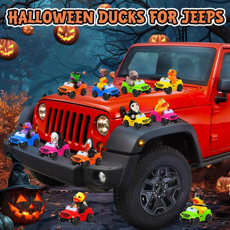 24 Pack Halloween Rubber Ducks with a Bag, Halloween Party Favors Halloween Basket Stuffers, Bath Toys for Kids, Goodie Bag Fillers, Halloween Ducks for Jeep, Exchange Gifts for Girls Boys