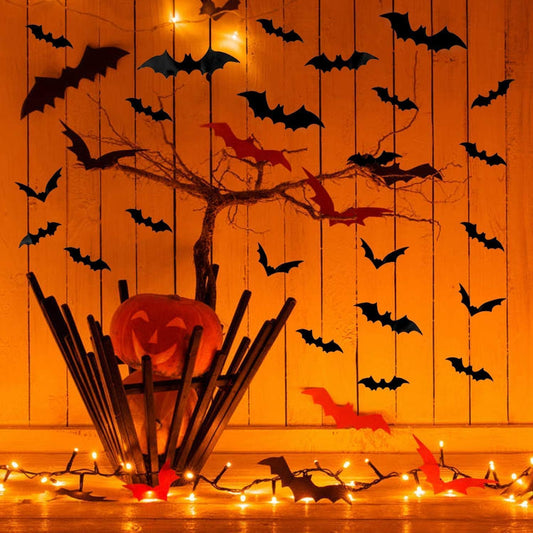 Bats Wall Decor, 120 Pcs 