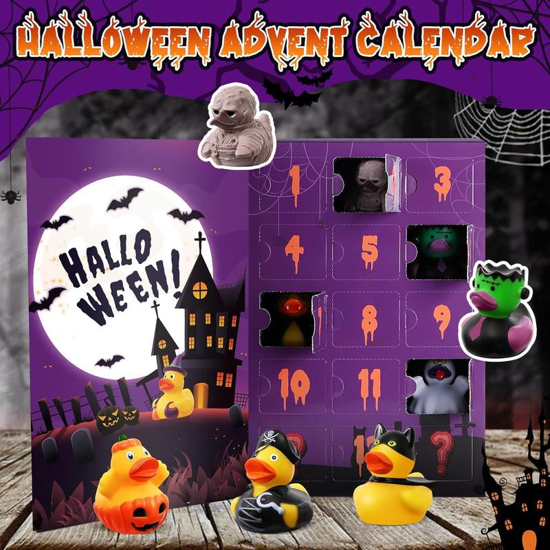 24 Pack Halloween Rubber Ducks with a Bag, Halloween Party Favors Halloween Basket Stuffers, Bath Toys for Kids, Goodie Bag Fillers, Halloween Ducks for Jeep, Exchange Gifts for Girls Boys